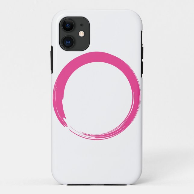 Coques Case-Mate iPhone Symbole zen rose / Cercle Enso (Dos)