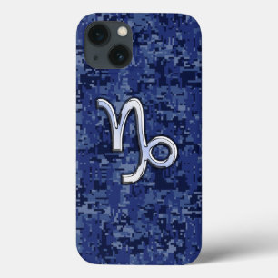 iPhone 13 Case SYMBOLE Zodiaque Capricorne Camouflage numérique b