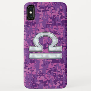 Etui iPhone Case-Mate SYMBOLE Zodiaque Libra Camo numérique rose Fuchsia