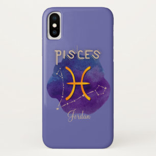Case-Mate iPhone Case Symbole zodiaque personnalisé Poissons Constellati