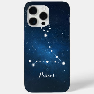 Coque iPhone 15 Pro Max Symbole zodiaque Pisces Constellation