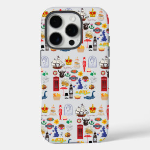 Coques iPhone 16 Pro Symboles britanniques du Royaume-Uni
