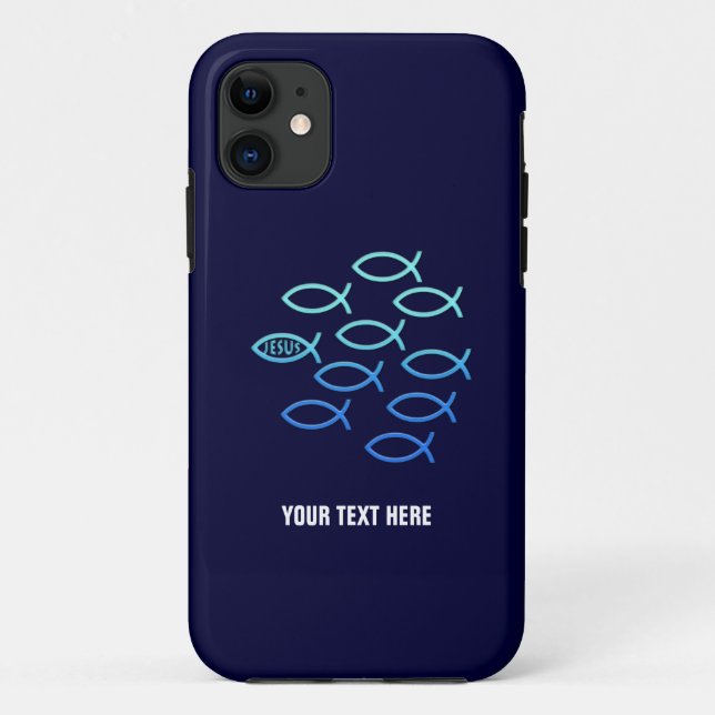 Coques Case-Mate iPhone Symboles de poisson chrétien (Dos)