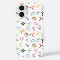 Symboles des signes d'astrologie Couleur Motif+Bla