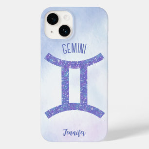 Coque Pour iPhone 14 Sympathique Gemini Astrologie Signe Personnalisé V
