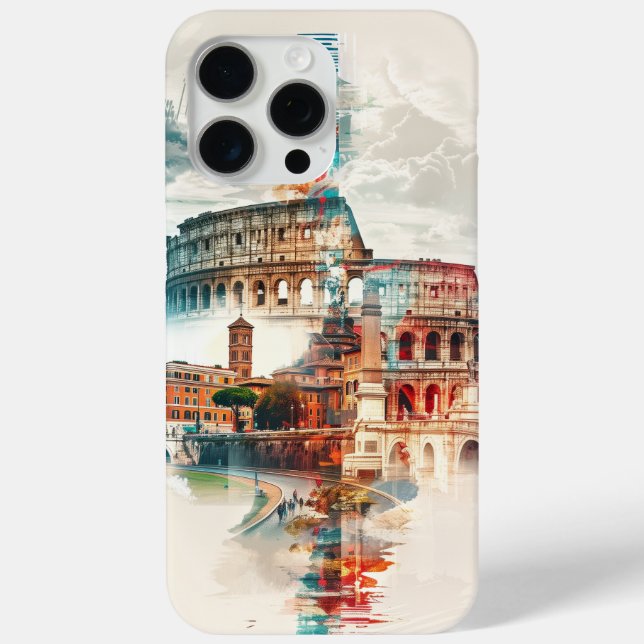 Coques Case-Mate iPhone Symphonie de Rome : Colisée & Fontaine de Trevi (Verso)