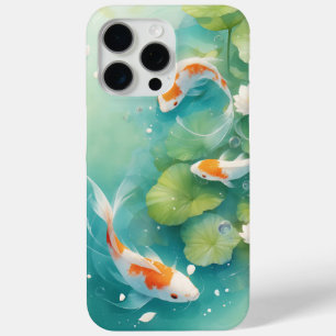 Coque iPhone 15 Pro Max Symphonie Douce des Poissons Koï