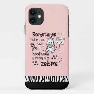 Case-Mate iPhone Case Syndrome d'Ehlers-Danlos Sensibilisation aux zèbr