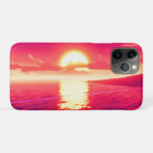 Case-Mate iPhone Case Synthwave numérique Sunset Sea Reflection