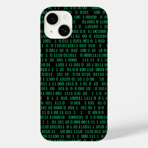 Coque Pour iPhone 14 Système numérique binaire vert