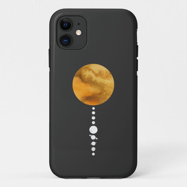 Coques Case-Mate iPhone Système solaire minimal (Dos)
