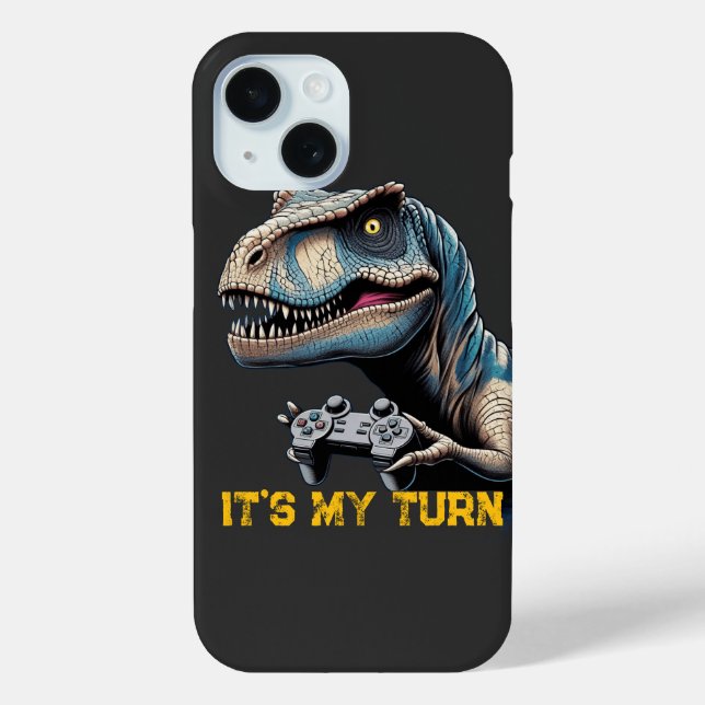 Coques Case-Mate iPhone T-Rex Gamer It’s My Turn Design (Verso)