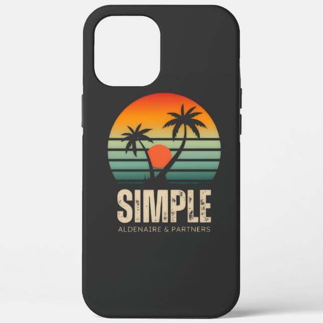 Coques Case-Mate iPhone T-shirt Simple Sunset - Tropical vibes design Watc (Verso)