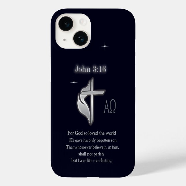 Coques Case-Mate iPhone T-shirts John 3:16 (Verso)