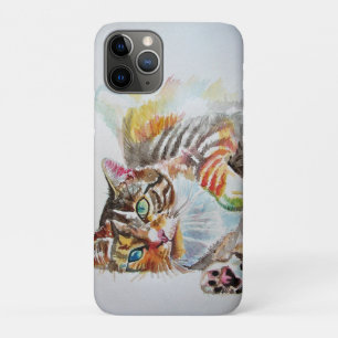 Case-Mate iPhone Case Tabby Chat chats art pour animaux domestiques Aqua