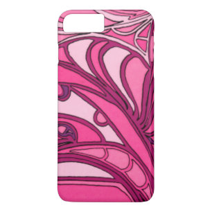 Case-Mate iPhone Case Tableau Abstrait à panneau rose