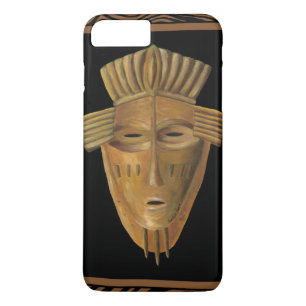 Coque iPhone 8 Plus/7 Plus Tableau de Masque Africain par Chariklia Zarris