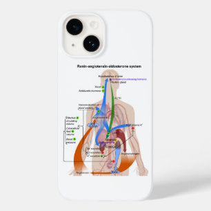 Coque Pour iPhone 14 Tableau du système Renin-Angiotensine Diagramme du