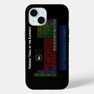 Coque Pour iPhone 15 Tableau périodique des éléments 1