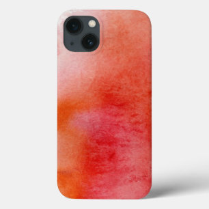 iPhone 13 Coque Tache rouge, aquarelle abstraite peinte à la main