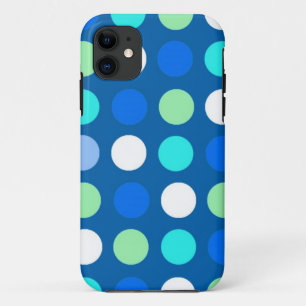 Coque Case-Mate Pour iPhone Taches bleues, blanches et vertes brillantes, mode