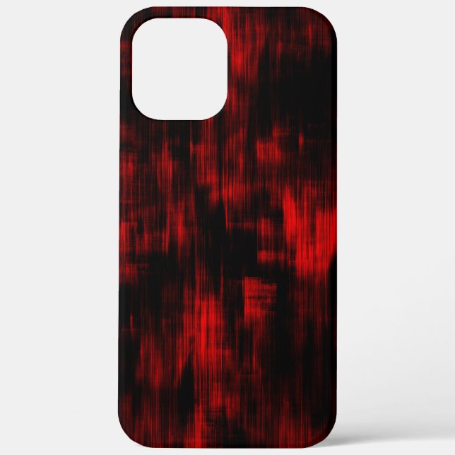 Coques Case-Mate iPhone Taches grattées en rouge vif et en noir (Verso)