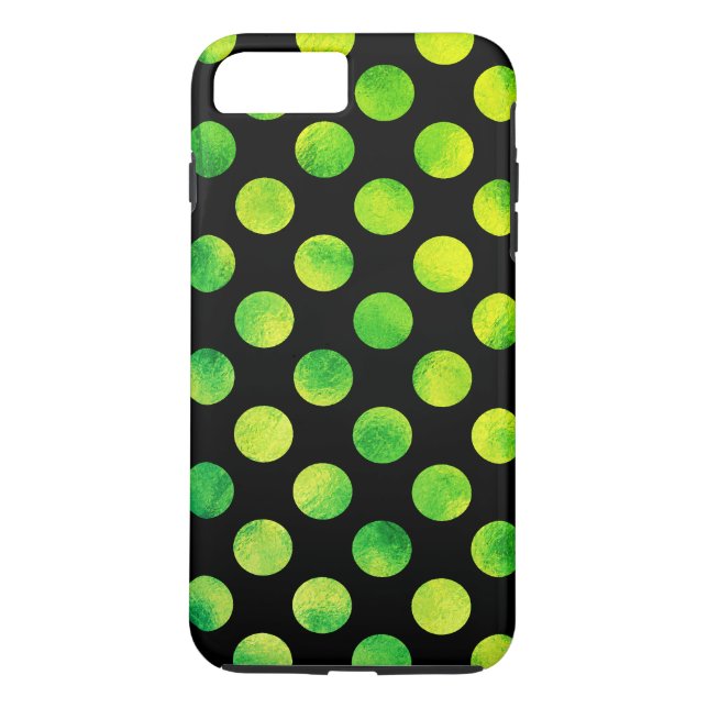 Coques Case-Mate iPhone Taches vertes à pois délavées (Dos)
