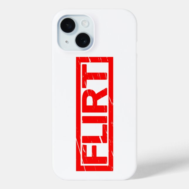 Coques Case-Mate iPhone Tampon de flirt (Verso)