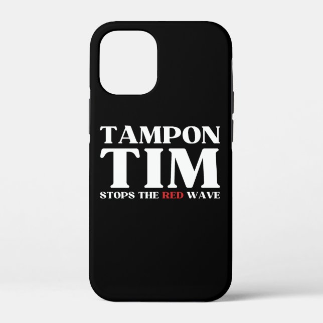 Coques Case-Mate iPhone Tampon Tim Arrêtera Le Red Wave-Tim Walz 2024 (Verso)
