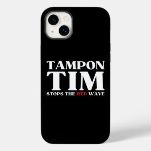 Coque Pour iPhone 14 Plus Tampon Tim Arrêtera Le Red Wave-Tim Walz 2024
