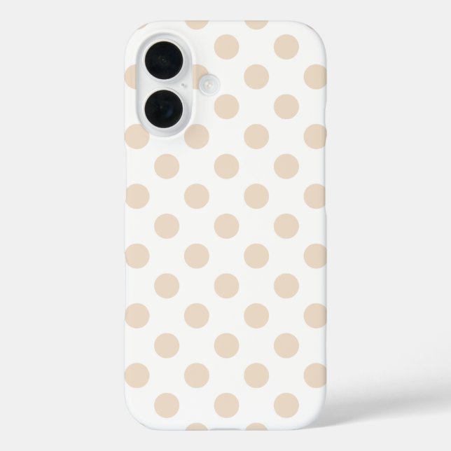 Coques Case-Mate iPhone Tan pois (Verso)