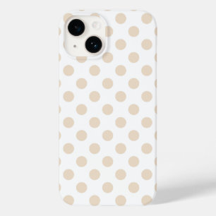 Coque Pour iPhone 14 Tan pois