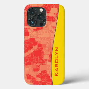 Etui iPhone 13 Pro Tangerine Zeal Tiled Artwork