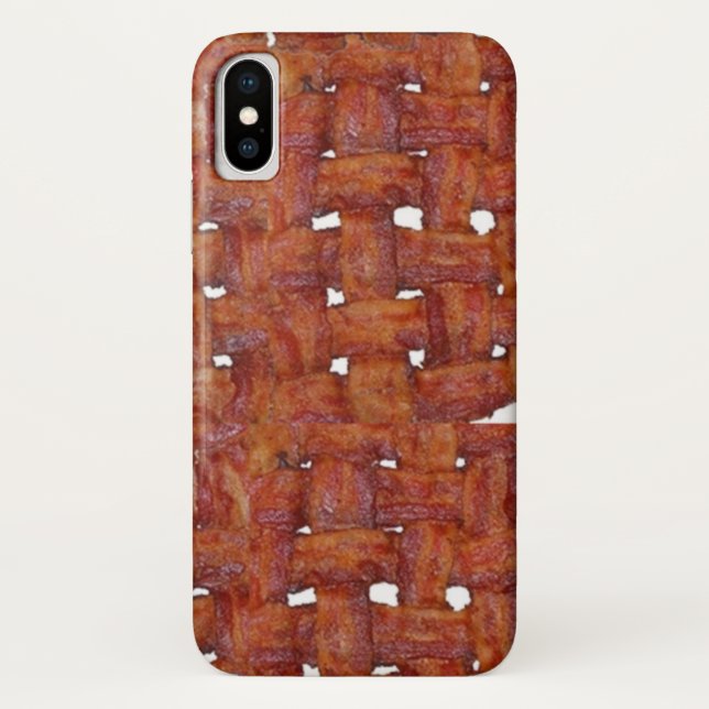 Coques Case-Mate iPhone Tapis de bacon tissé (Dos)