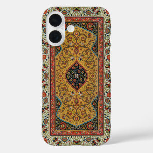 Coques iPhone 16 Tapis Élegant Tapisserie Perse Antique Riche