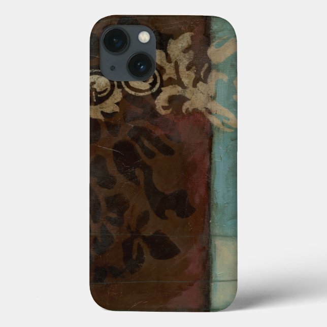 Coques Case-Mate iPhone Tapisserie abstraite de damassé par Jennifer (Verso)