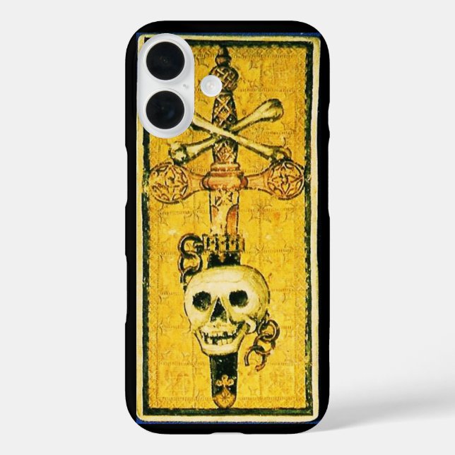 COQUES Case-Mate iPhone TAROTS DE RENAISSANCE ANTIQUE / ACE D'ÉPÉE (Verso)