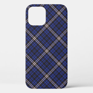 Case-Mate iPhone Case Tartan à carreaux diagonaux de la marine rose text