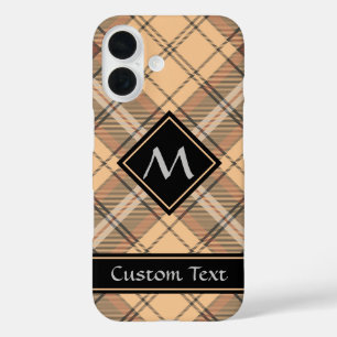 Coques iPhone 16 Tartan beige et Brown