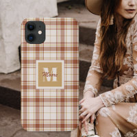 Tartan - Boîtier téléphonique Brown rustique et ci