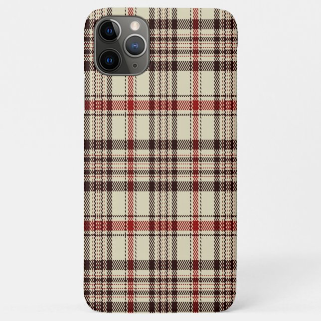 Coques Case-Mate iPhone Tartan Brown (Dos)