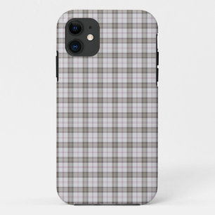 Coques Pour iPhone Tartan de mode gris