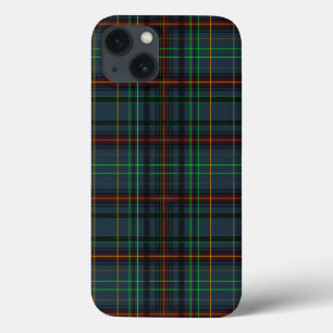 Case-Mate iPhone Case Tartan en bleu, orange, vert