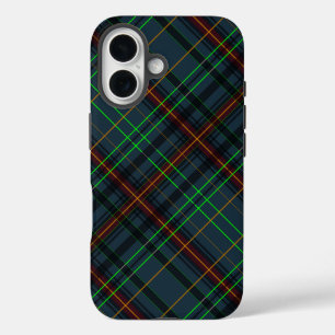 Coques iPhone 16 Tartan en bleu, orange, vert...