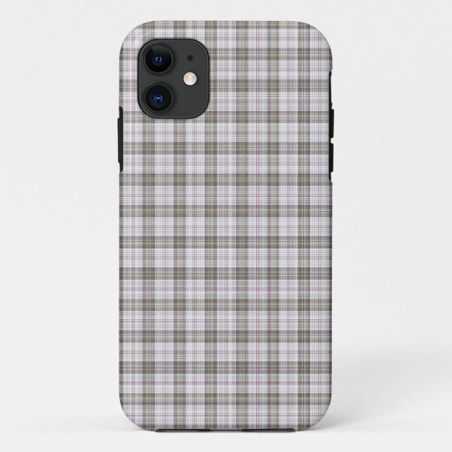 Coques Case-Mate iPhone Tartan gris mode (Dos)