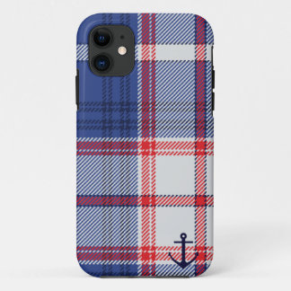 Coque iPhone 11 Tartan nautique