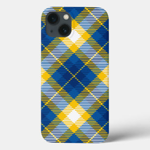 Case-Mate iPhone Case Tartan Plaid bleu jaune