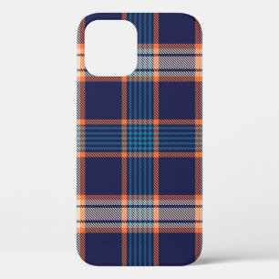 Case-Mate iPhone Case Tartan plaid, texture marine colorée.