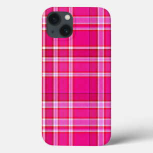 iPhone 13 Case Tartan rose vif