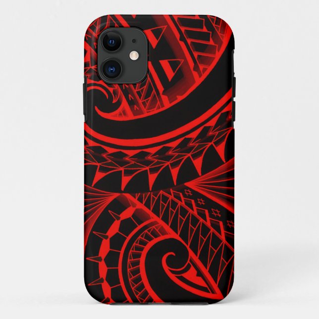 Coques Case-Mate iPhone tatoos polynésiens tribaux de tourbillonnement (Dos)